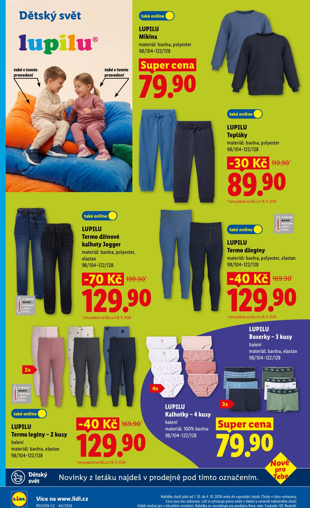 Lidl Spotřební zboží 29.9. - 4.10.