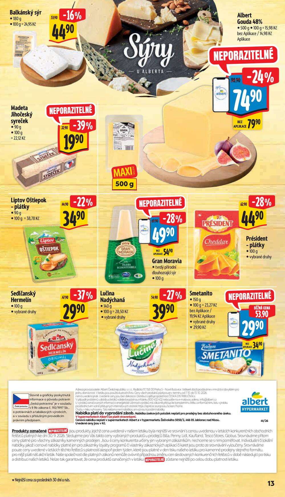 Albert  Hypermarket od 7.10. do 13.10.2026