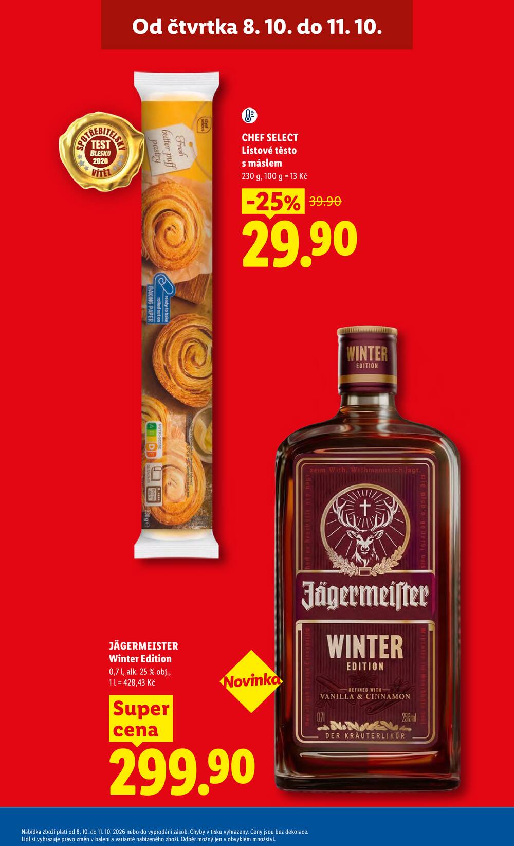 Lidl Čtvrtek od 8.10. do 11.10.2026