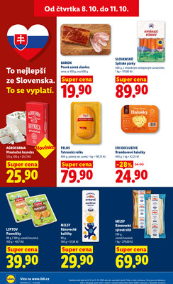 Lidl Čtvrtek od 8.10. do 11.10.2026