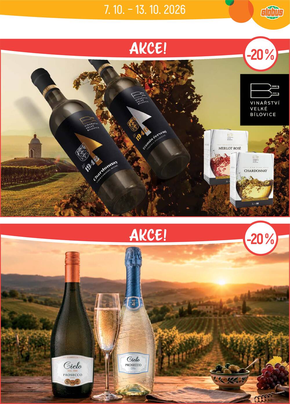 Akční leták Globus 7.10. - 13.10.2026 - Globus Chomutov