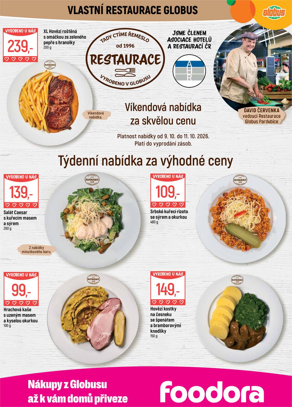 Akční leták Globus 7.10. - 13.10.2026 - Globus Pardubice
