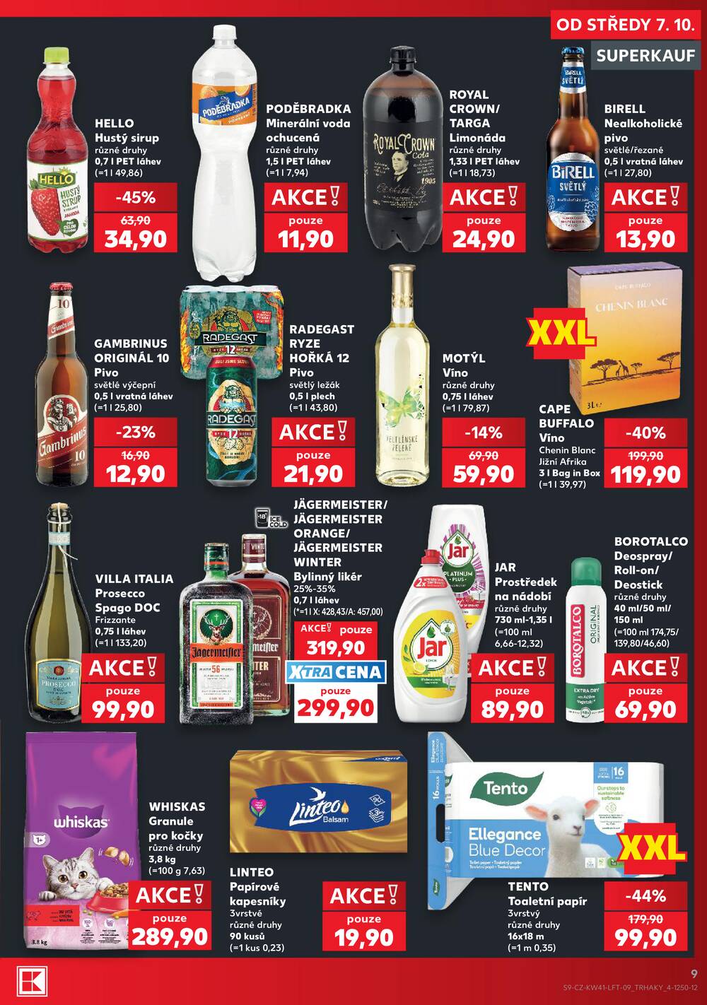Leták Kaufland - Kaufland 7.10. - 13.10. - Kaufland - Pardubice (S. K. Neumanna) - strana 9 Leták Kaufland - Kaufland 7.10. - 13.10. - Kaufland - Pardubice (S. K. Neumanna) - strana 9