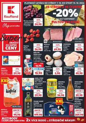 Leták Kaufland 7.10. - 13.10. - Kaufland - Plzeň - Košutka