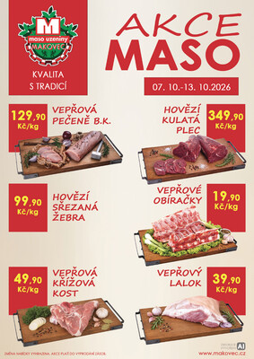 leták MAKOVEC a.s. – maso uzeniny