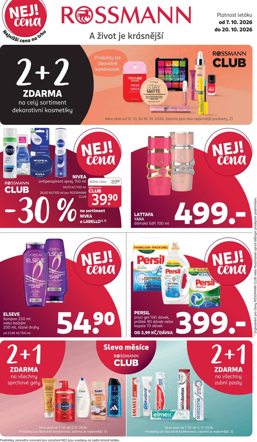 Leták ROSSMANN - ROSSMANN 7.10-20.10.2026 - strana 1 Leták ROSSMANN - ROSSMANN 7.10-20.10.2026 - strana 1