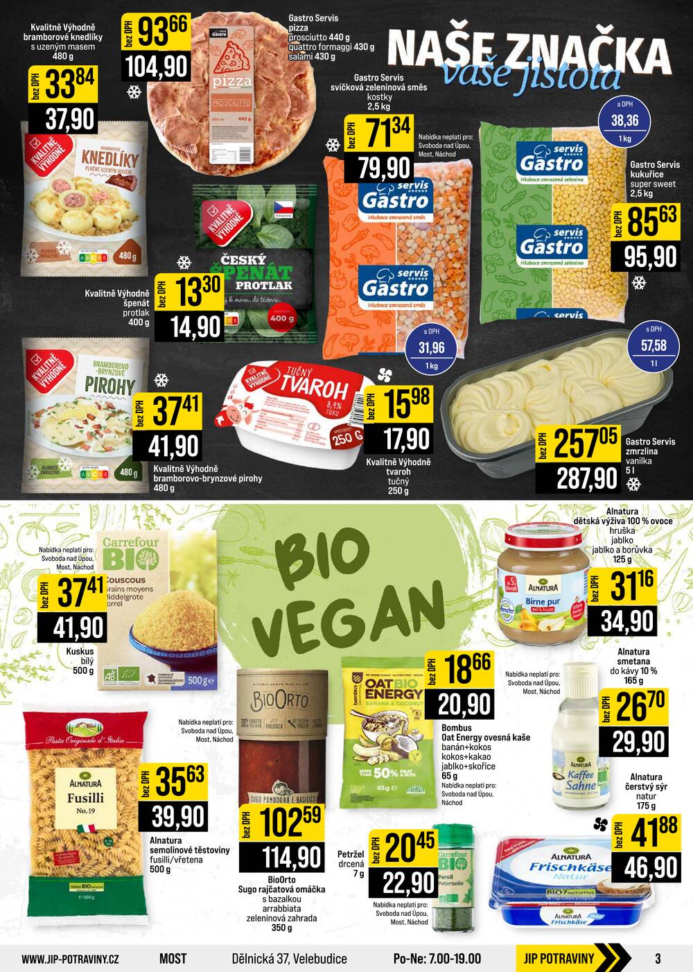 Leták JIP - JIP Cash & Carry České Budějovice, Most, Náchod, Polička, Sušice a Svoboda nad Úpou od 7.10. do 13.10.2026 - strana 3 Leták JIP - JIP Cash & Carry České Budějovice, Most, Náchod, Polička, Sušice a Svoboda nad Úpou od 7.10. do 13.10.2026 - strana 3