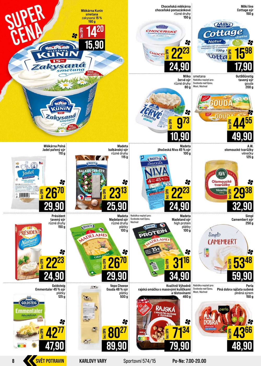 JIP Cash & Carry České Budějovice, Most, Náchod, Polička, Sušice a Svoboda nad Úpou od 7.10. do 13.10.2026