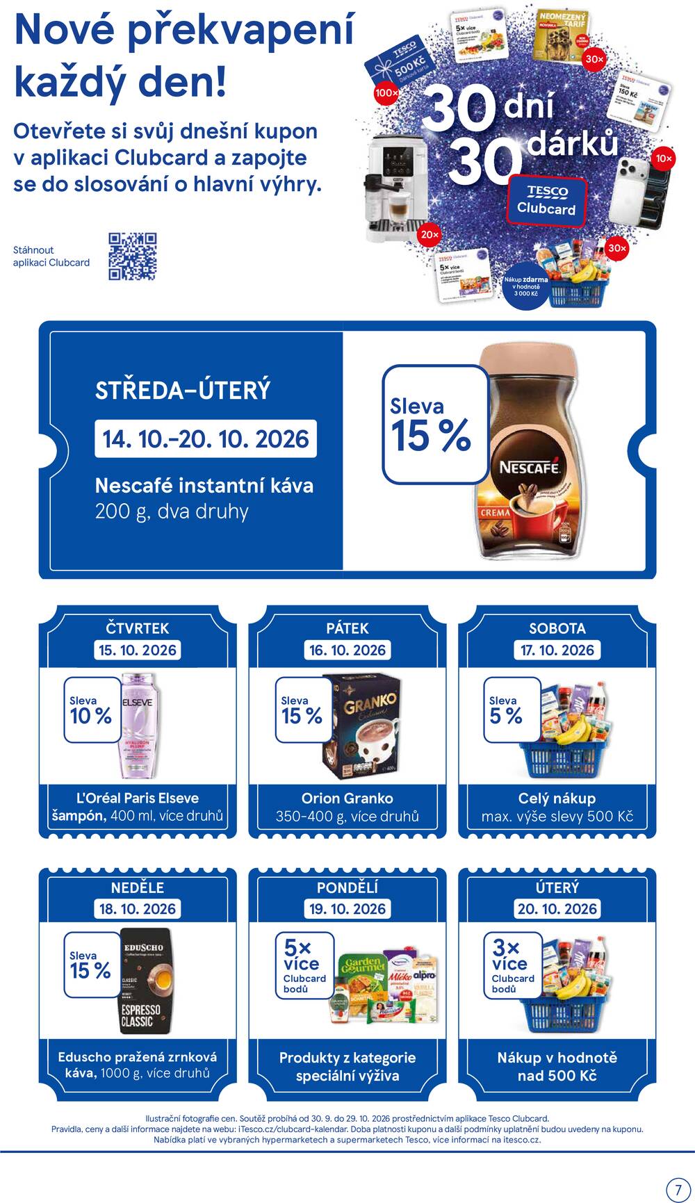 Leták Tesco - Tesco supermarkety od 14.10. do 20.10.2026 - strana 7 Leták Tesco - Tesco supermarkety od 14.10. do 20.10.2026 - strana 7