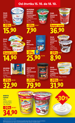 Lidl Čtvrtek od 15.10. do 18.10.2026