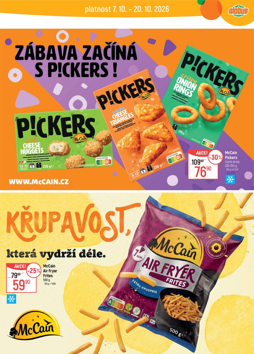 Akční leták Globus 14.10. - 20.10.2026 - Globus Praha - Zličín