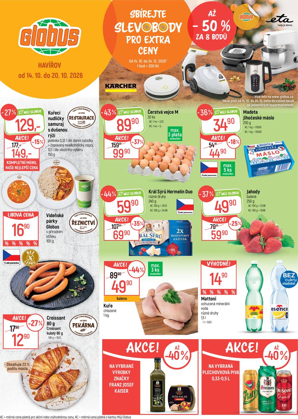 Leták Globus - Akční leták Globus 14.10. - 20.10.2026 - Globus Havířov - strana 1 Leták Globus - Akční leták Globus 14.10. - 20.10.2026 - Globus Havířov - strana 1