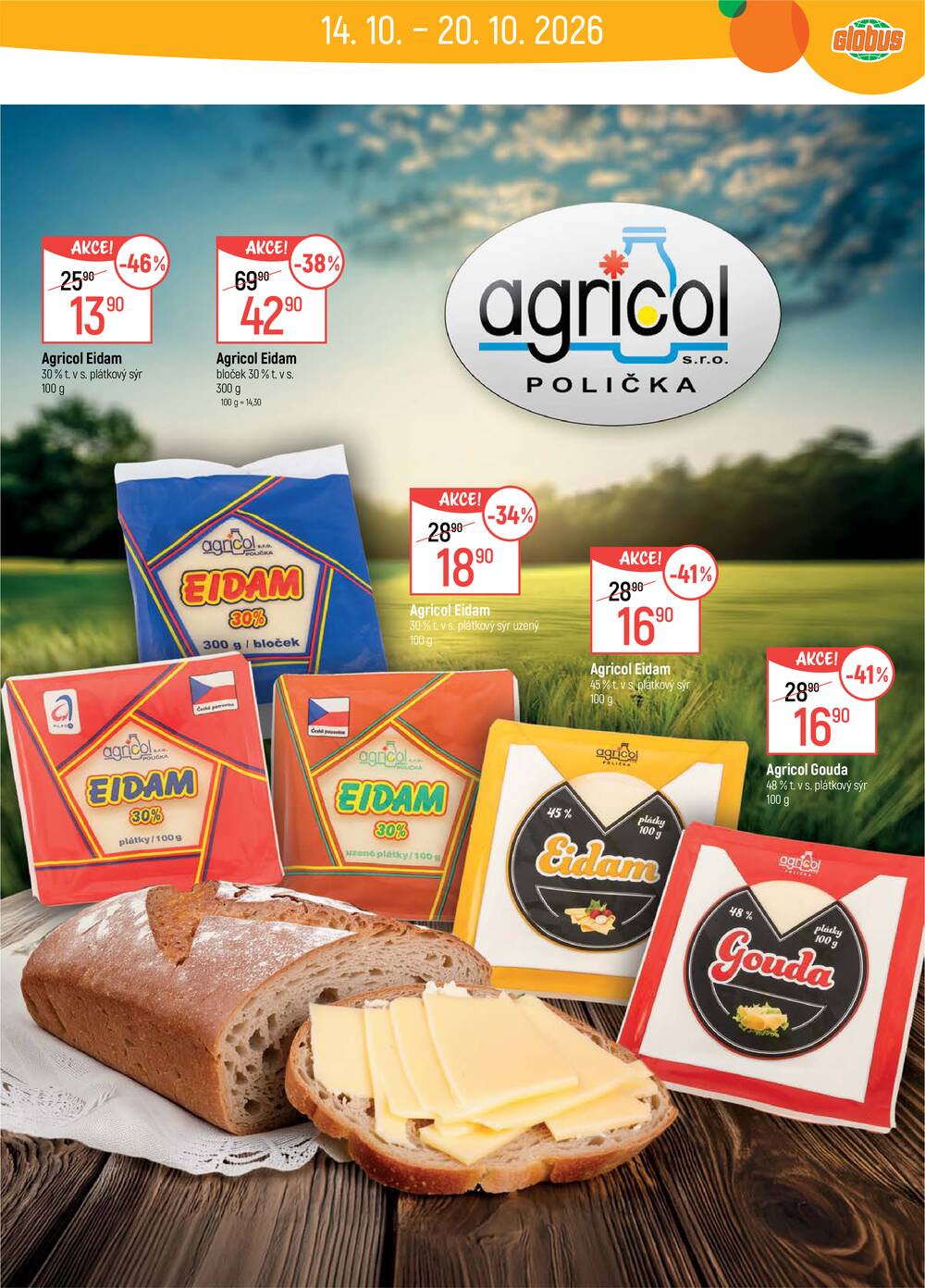 Akční leták Globus 14.10. - 20.10.2026 - Globus Jenišov u Karlových Varů
