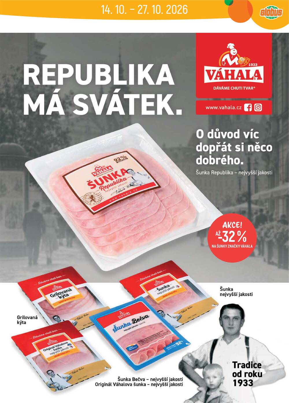 Akční leták Globus 14.10. - 20.10.2026 - Globus Pardubice