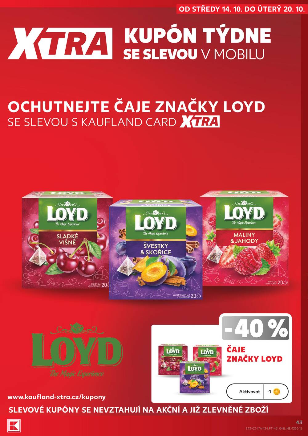 Kaufland 14.10. - 20.10. - Kaufland - Veselí nad Lužnicí - Budějovická