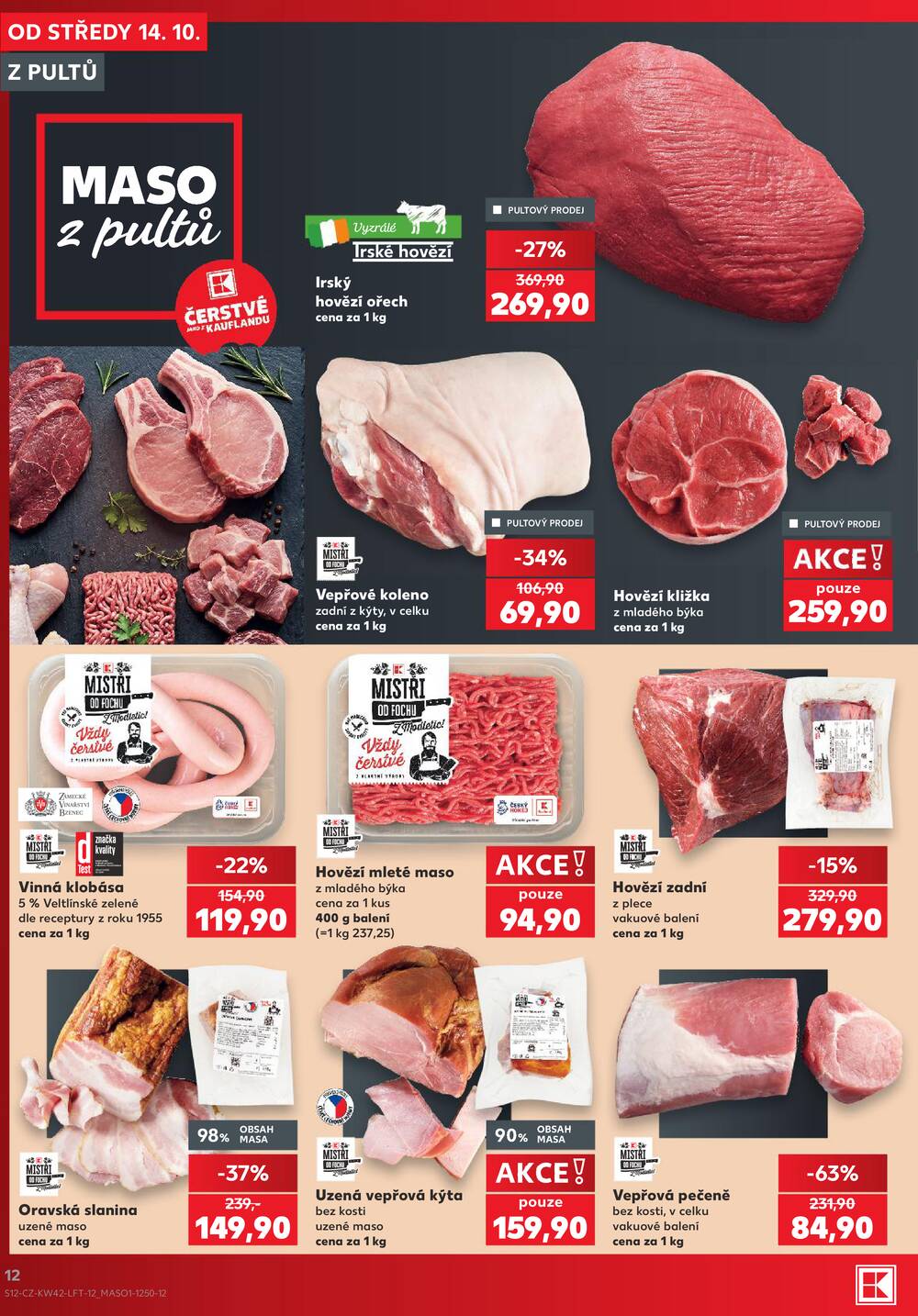 Leták Kaufland - Kaufland 14.10. - 20.10. - Kaufland - Mladá Boleslav - strana 12