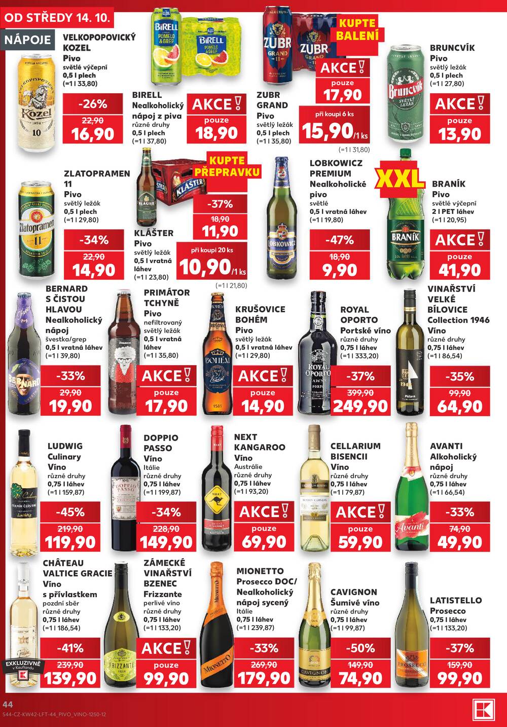 Leták Kaufland - Kaufland 14.10. - 20.10. - Kaufland - Ostrava - Poruba - strana 44