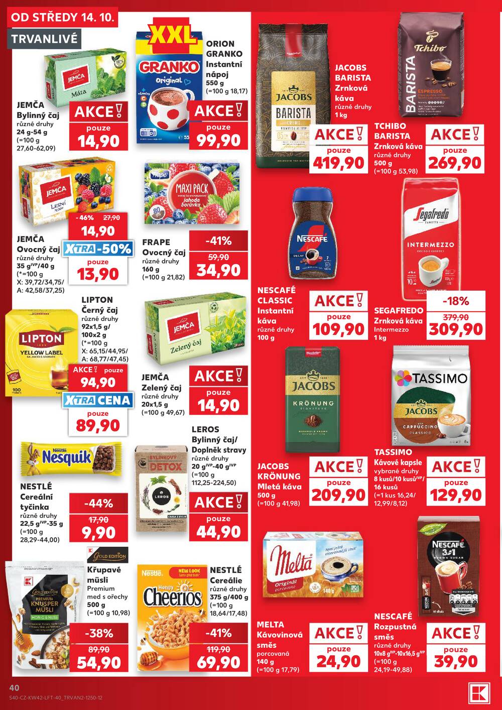 Kaufland 14.10. - 20.10. - Kaufland - Pardubice (Bělehradská)
