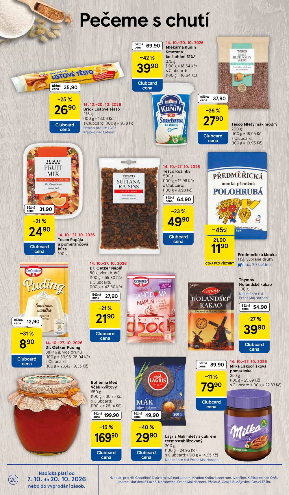 Tesco hypermarkety od 14.10. do 20.10.2026