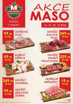 leták MAKOVEC a.s. – maso uzeniny