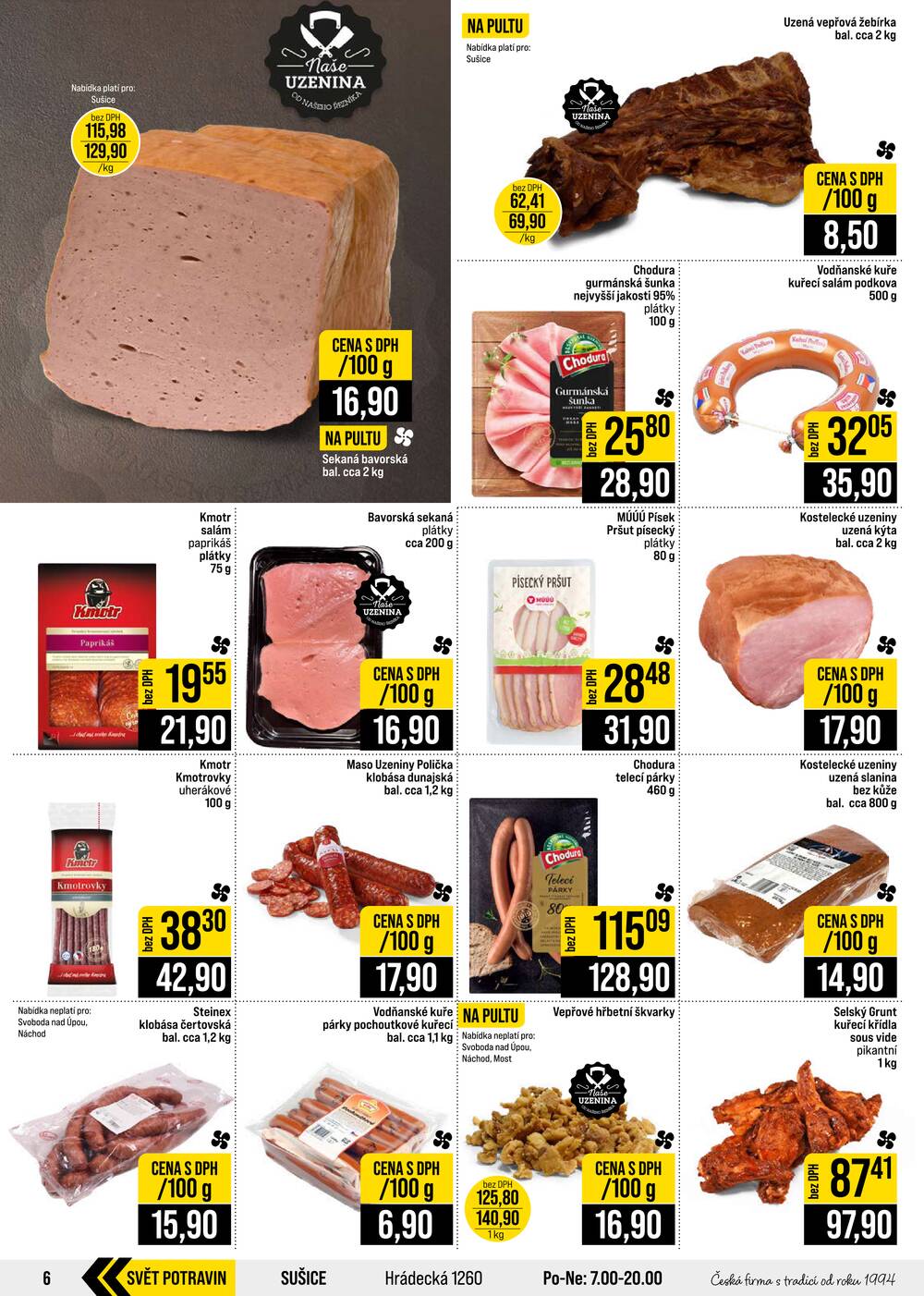 Leták JIP - JIP Cash & Carry České Budějovice, Most, Náchod, Polička, Sušice a Svoboda nad Úpou od 14.10. do 20.10.2026 - strana 6 Leták JIP - JIP Cash & Carry České Budějovice, Most, Náchod, Polička, Sušice a Svoboda nad Úpou od 14.10. do 20.10.2026 - strana 6