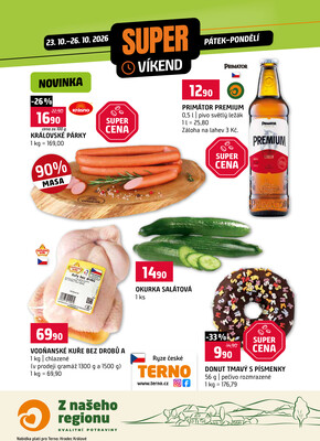 Terno Víkendová akce od 23.10. do 26.10.2026