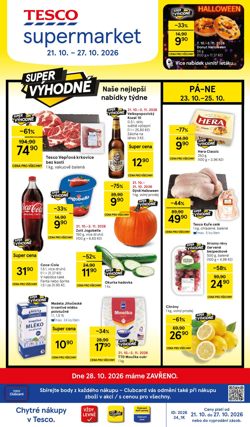 Tesco supermarkety od 21.10. do 27.10.2026