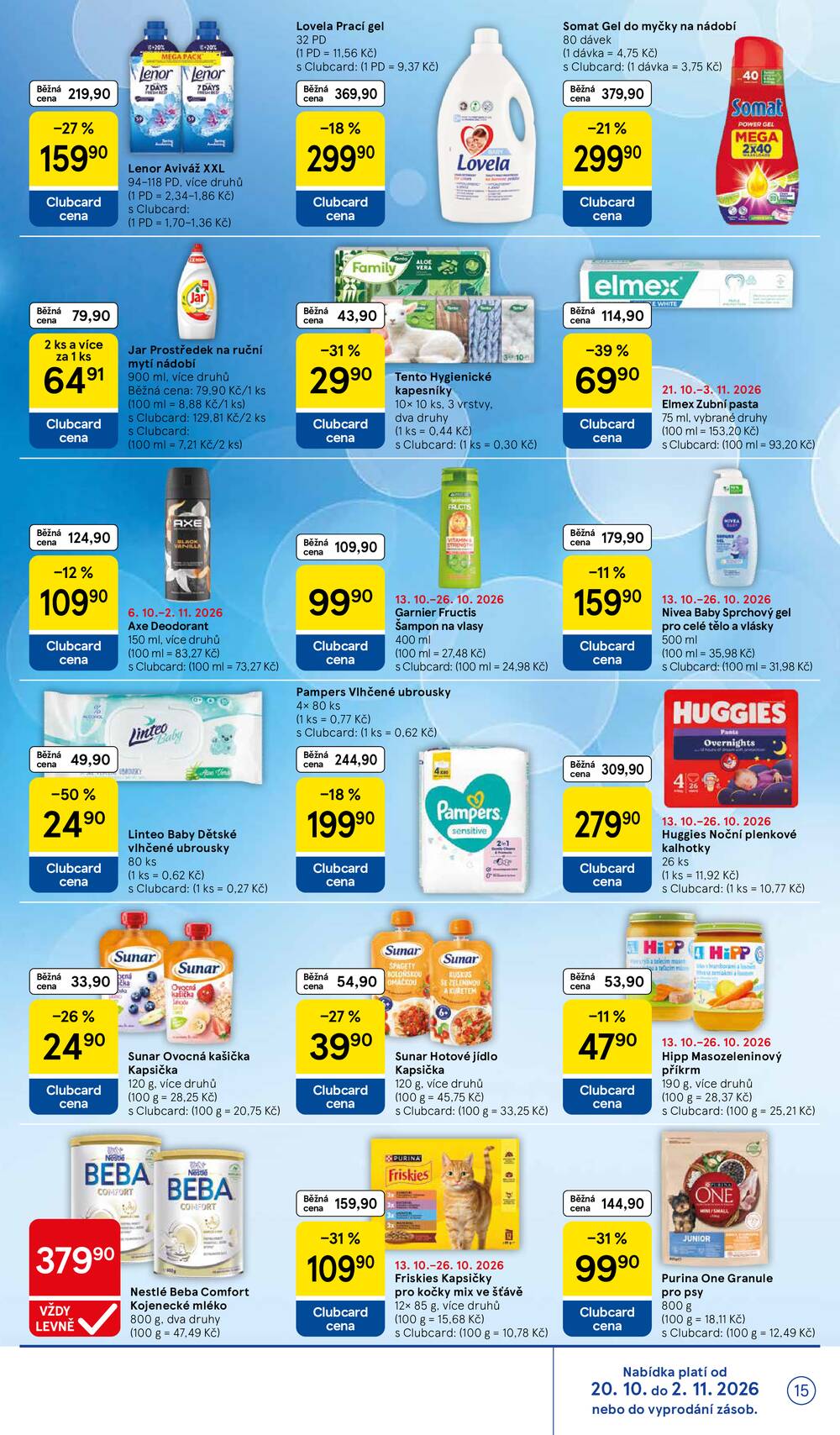 Leták Tesco - Tesco supermarkety od 21.10. do 27.10.2026 - strana 15 Leták Tesco - Tesco supermarkety od 21.10. do 27.10.2026 - strana 15