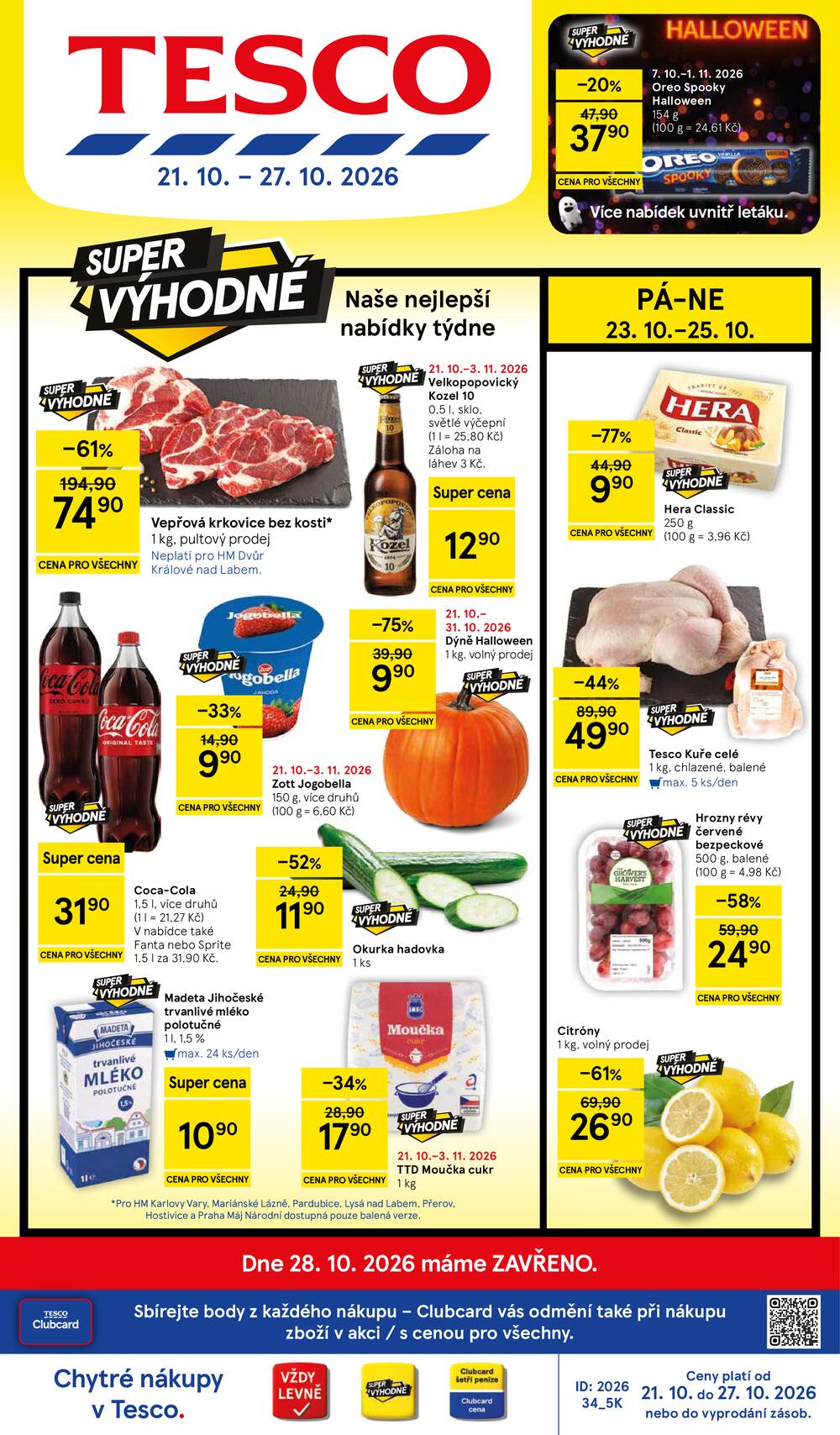 Tesco hypermarkety od 21.10. do 27.10.2026
