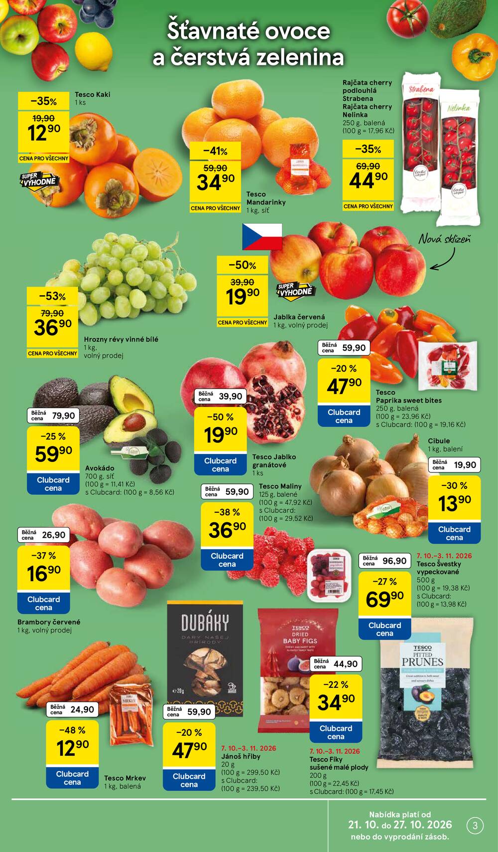Tesco hypermarkety od 21.10. do 27.10.2026