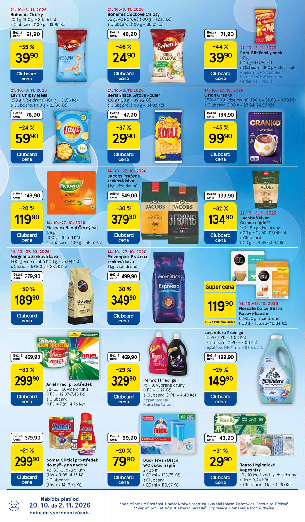 Tesco hypermarkety od 21.10. do 27.10.2026