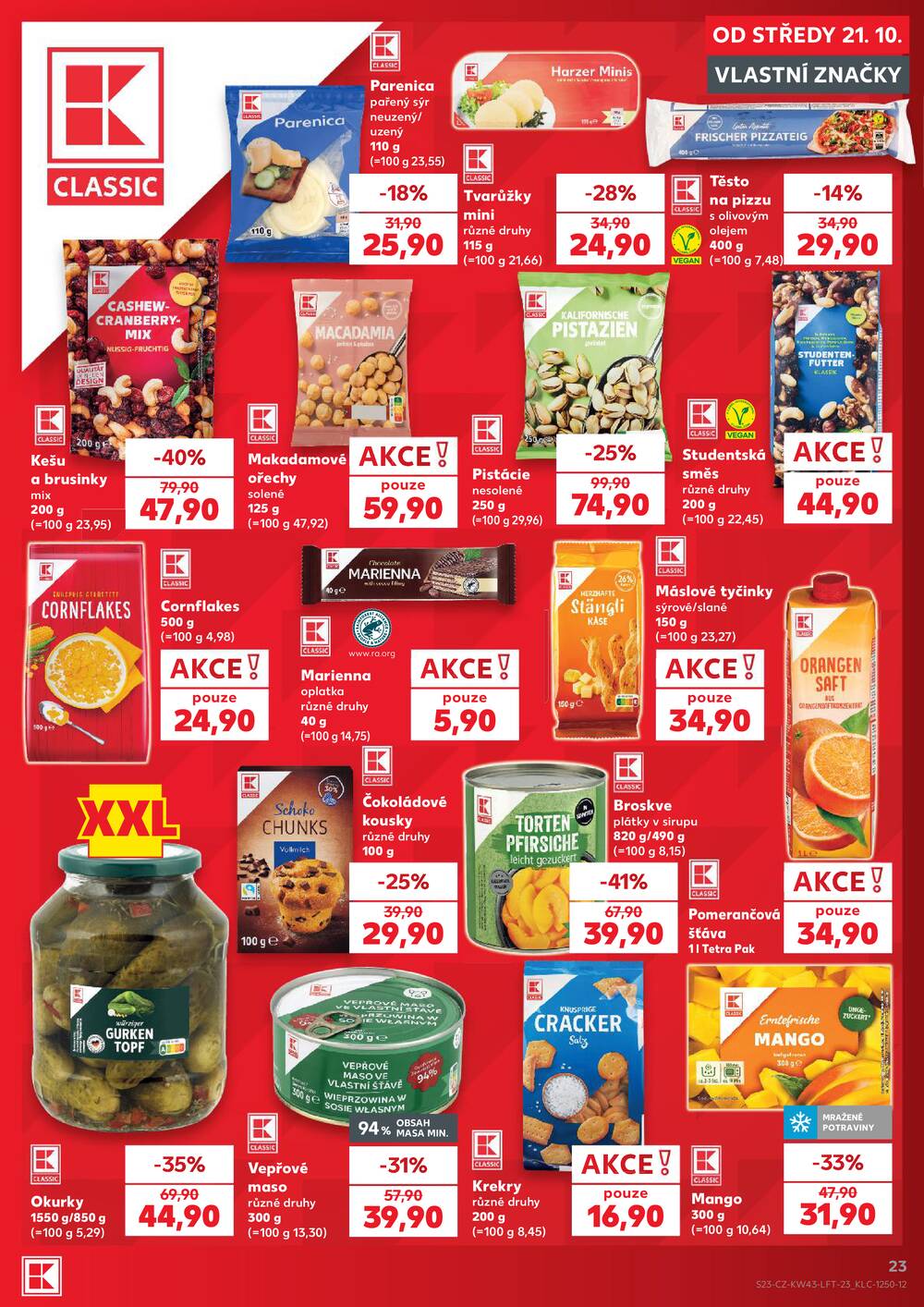 Kaufland 21.10. - 27.10. - Kaufland - Praha 12 (Modřany)