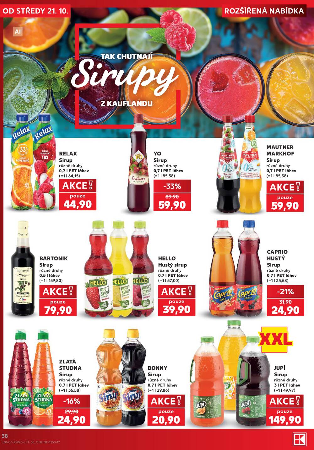 Kaufland 21.10. - 27.10. - Kaufland - Praha 12 (Modřany)