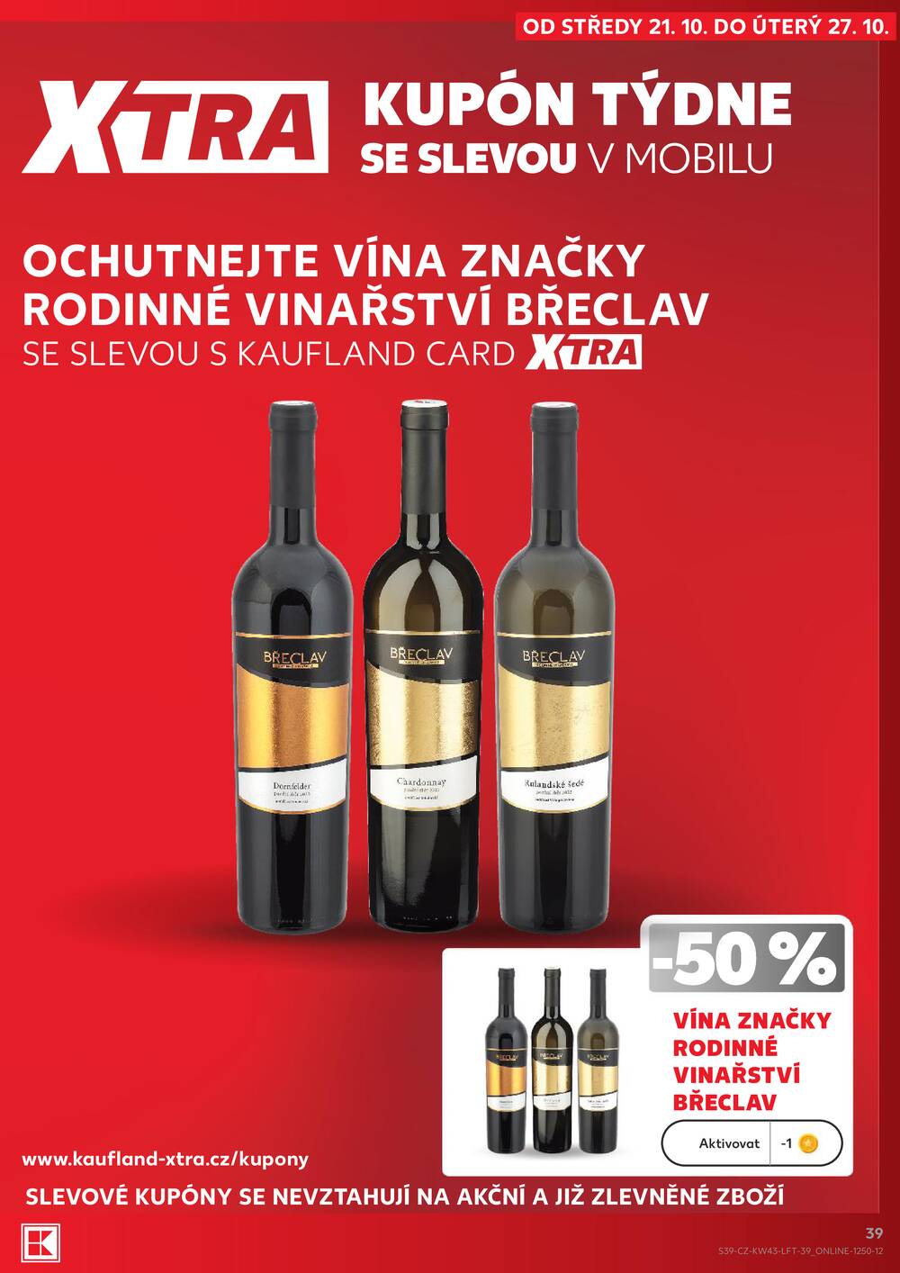 Leták Kaufland - Kaufland 21.10. - 27.10. - Kaufland - Litoměřice - strana 39 Leták Kaufland - Kaufland 21.10. - 27.10. - Kaufland - Litoměřice - strana 39