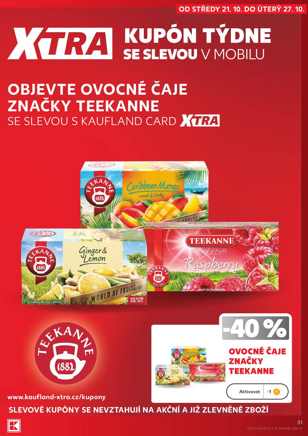 Leták Kaufland - Kaufland 21.10. - 27.10. - Kaufland - Děčín - strana 31