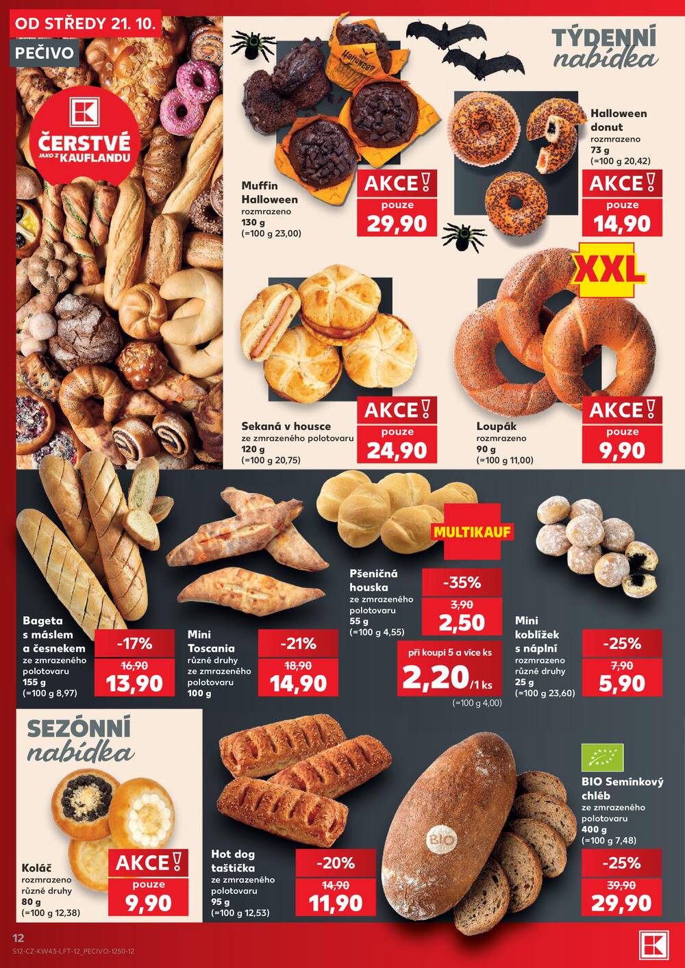 Leták Kaufland - Kaufland 21.10. - 27.10. - Kaufland - Teplice (Čs. Dobrovolců) - strana 12