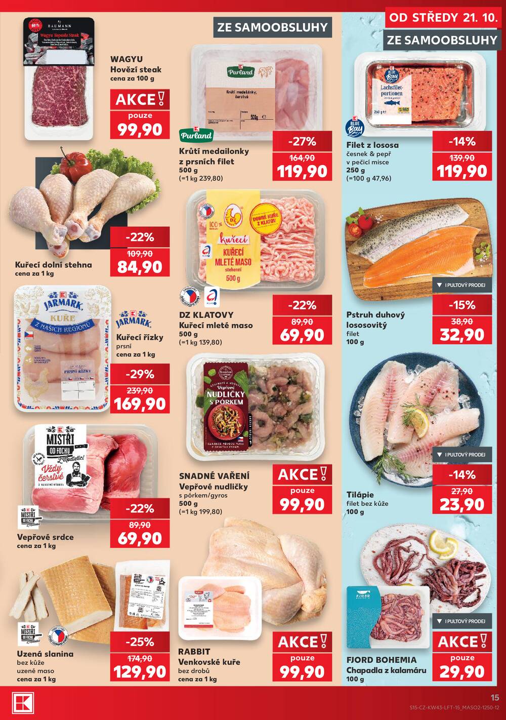 Leták Kaufland - Kaufland 21.10. - 27.10. - Kaufland - Teplice (Čs. Dobrovolců) - strana 15