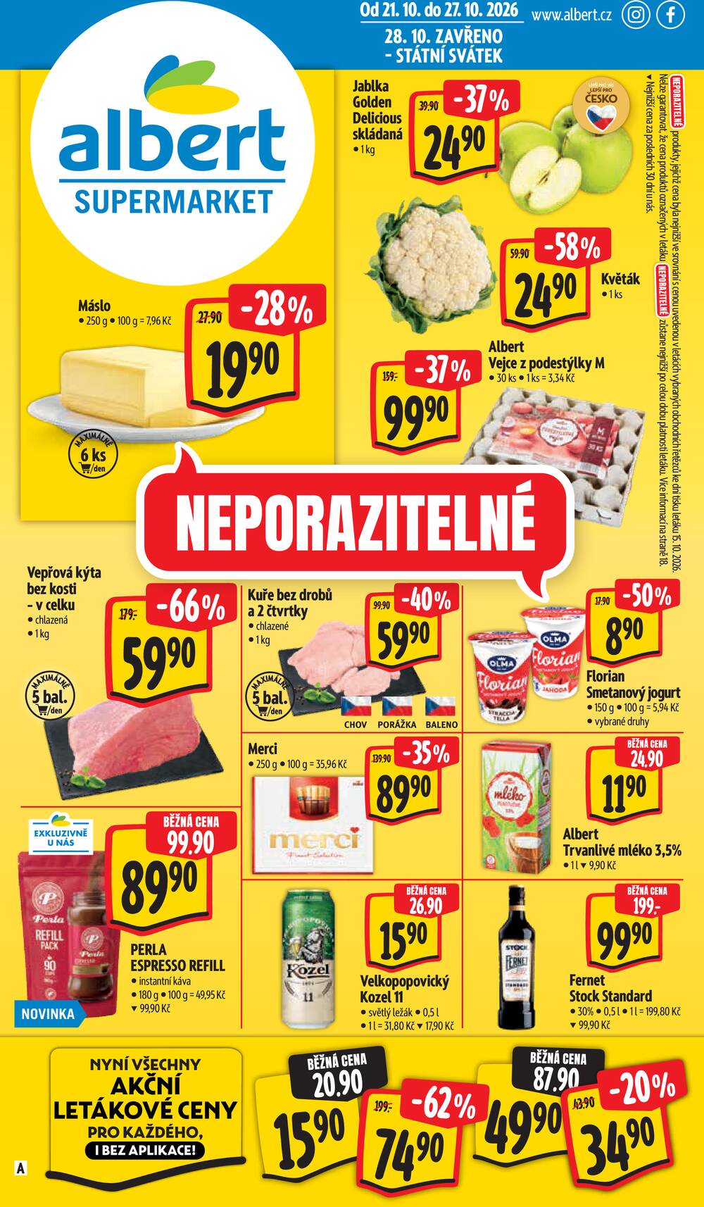 Albert Supermarket od 21.10. do 27.10.2026