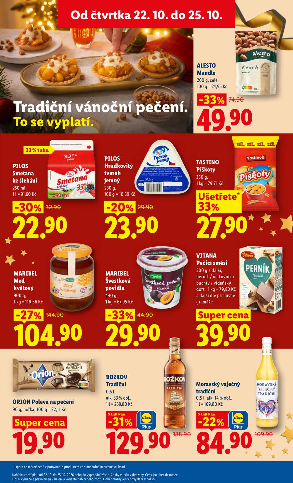 Lidl Čtvrtek od 22.10. do 25.10.2026