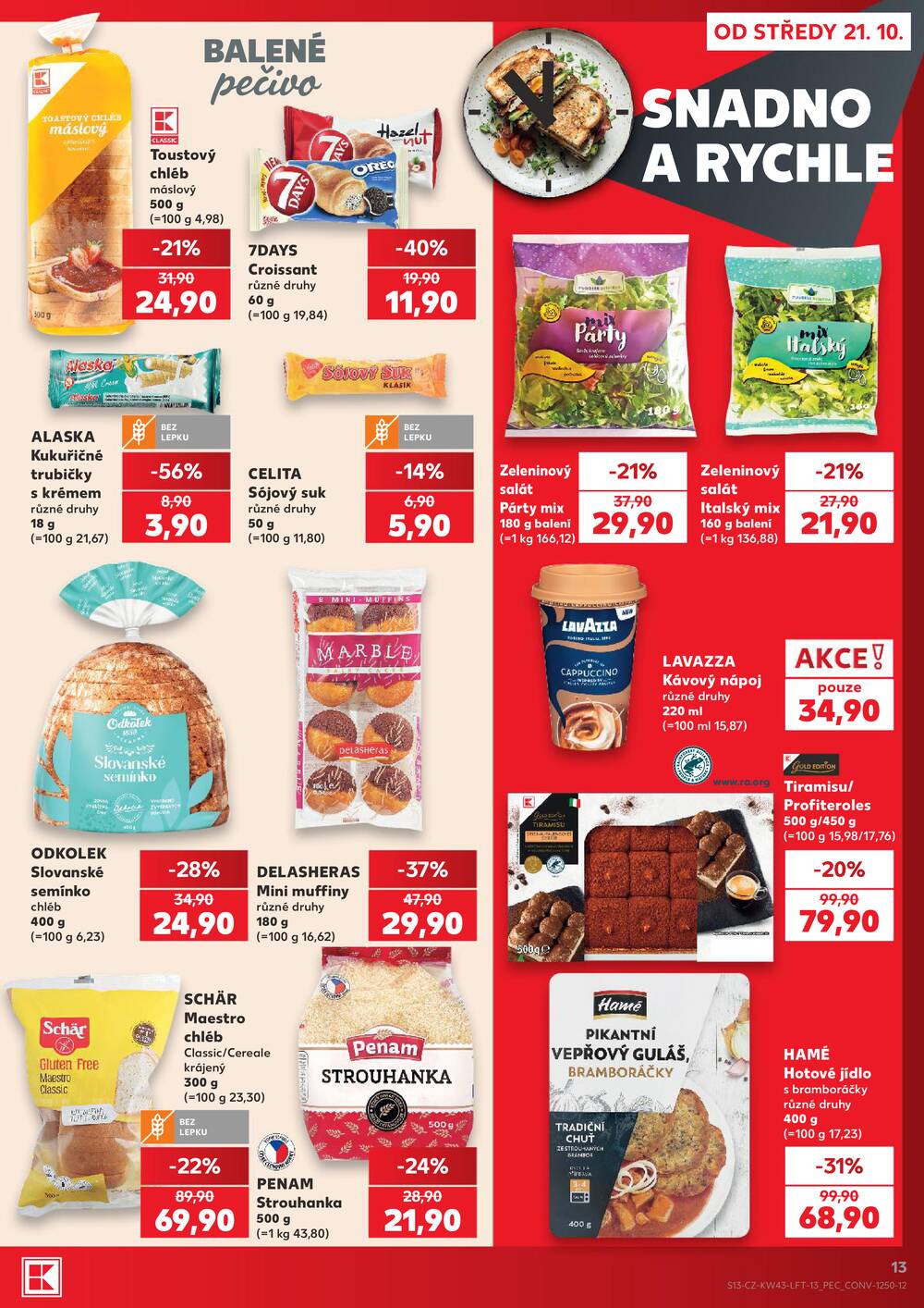 Kaufland 21.10. - 27.10. - Kaufland - Praha 8 (Malý Klín)