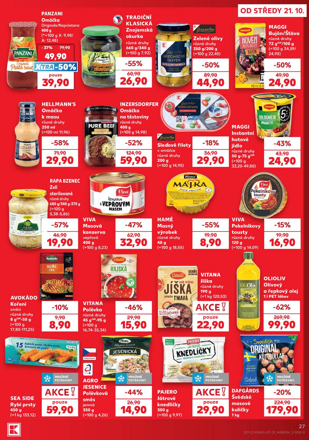 Kaufland 21.10. - 27.10. - Kaufland - Havířov (Před Tratí)