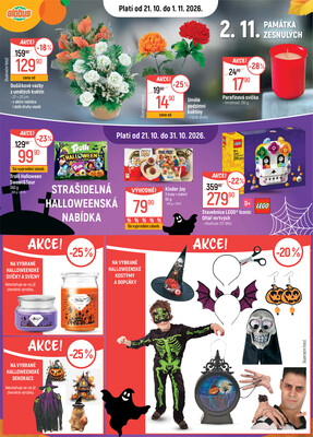 Globus - Akční leták Globus 21.10. - 1.11.2026 - Globus Jenišov u Karlových Varů