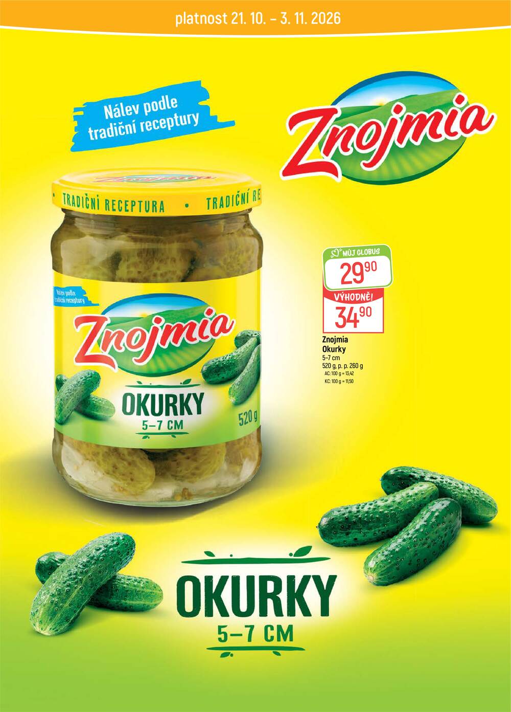 Akční leták Globus 21.10. - 27.10.2026 - Globus Opava