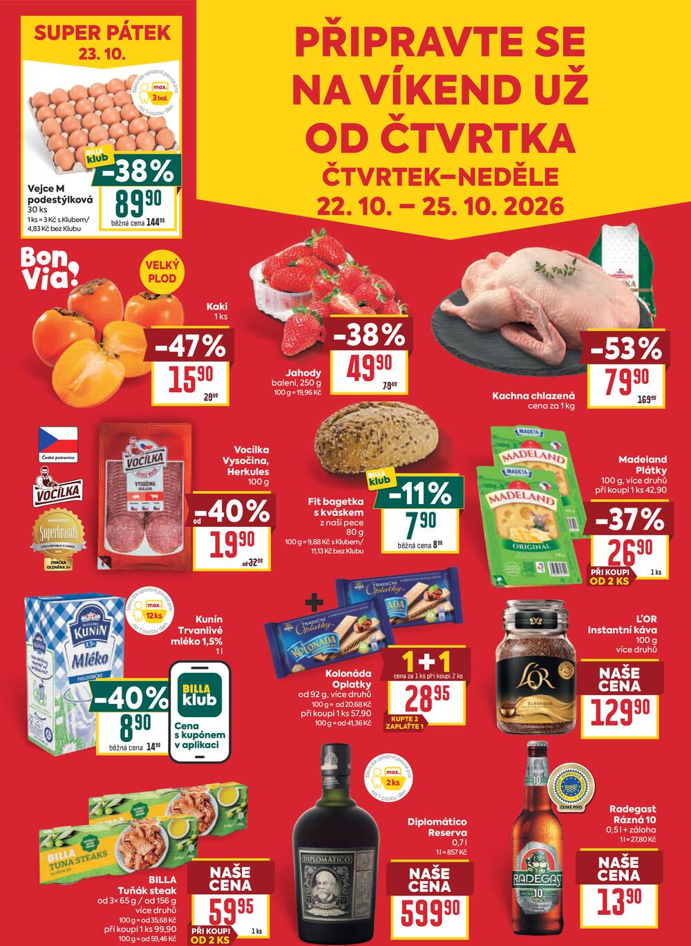 BILLA malý leták od 21.10. do 27.10.2026