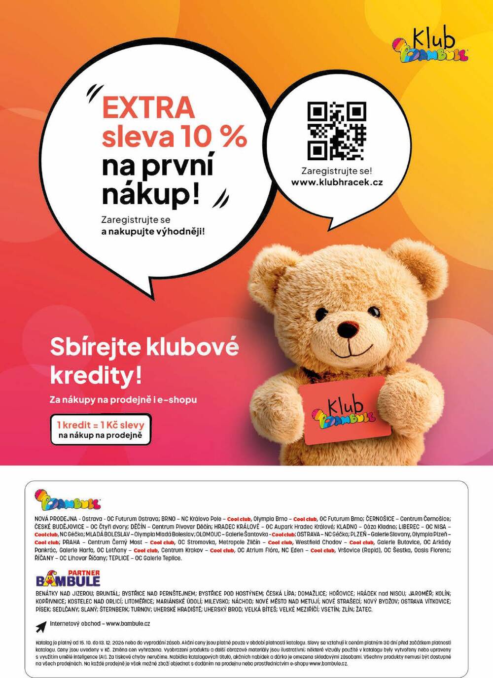 Leták Bambule - Bambule od 15.10. do 13.12.2026 - strana 2 Leták Bambule - Bambule od 15.10. do 13.12.2026 - strana 2