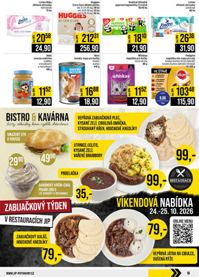 JIP Cash & Carry Brno, Praha, Ostrava, Jilemnice, Pardubice, Ostrava, Karlovy Vary, Olomouc a Zlín od 21.10. do 27.10.2026