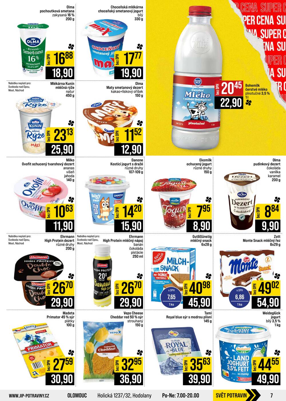JIP Cash & Carry České Budějovice, Most, Náchod, Polička, Sušice a Svoboda nad Úpou od 21.10. do 27.10.2026