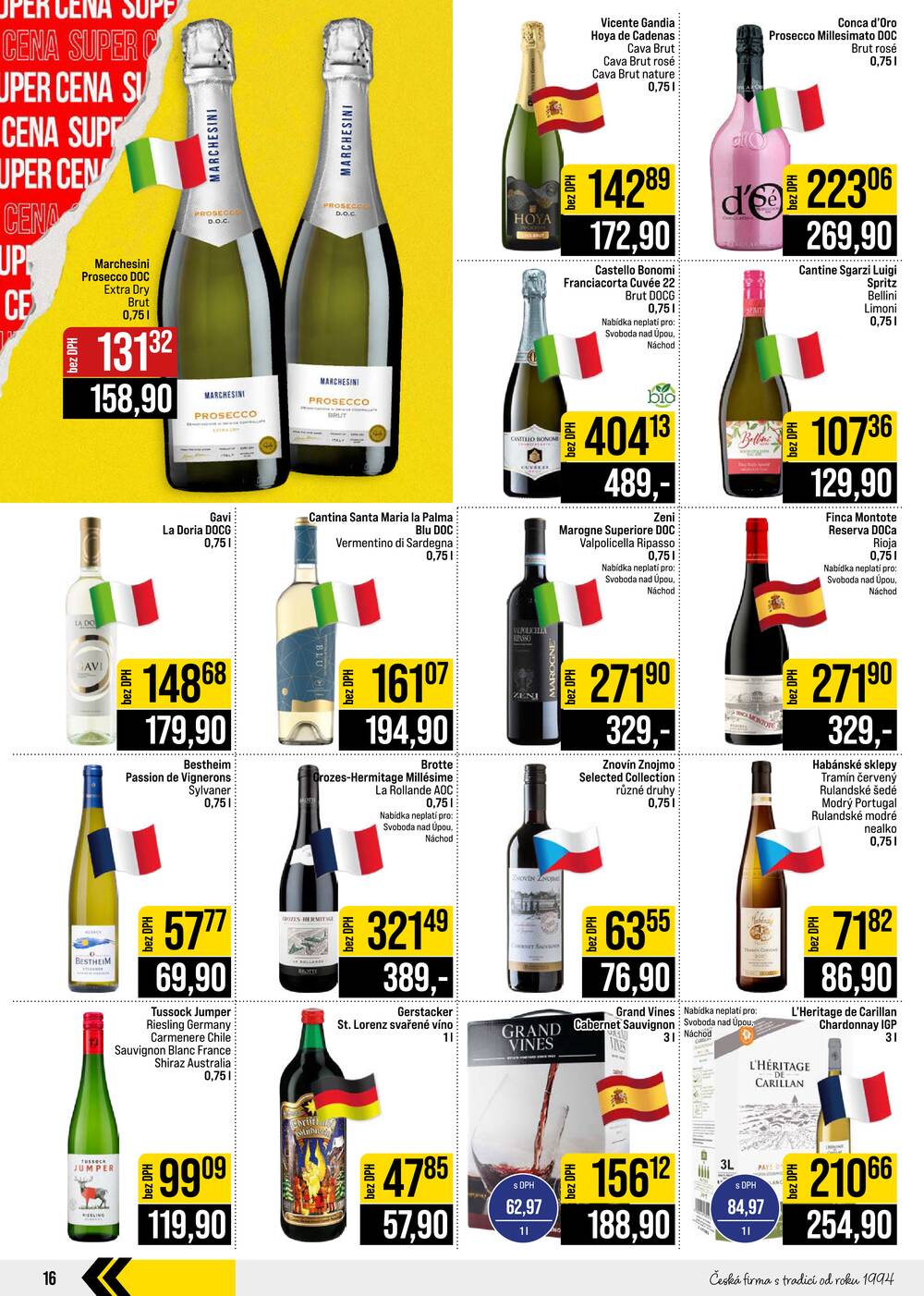 Leták JIP - JIP Cash & Carry České Budějovice, Most, Náchod, Polička, Sušice a Svoboda nad Úpou od 21.10. do 27.10.2026 - strana 16
