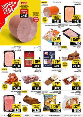 JIP Cash & Carry České Budějovice, Most, Náchod, Polička, Sušice a Svoboda nad Úpou od 21.10. do 27.10.2026