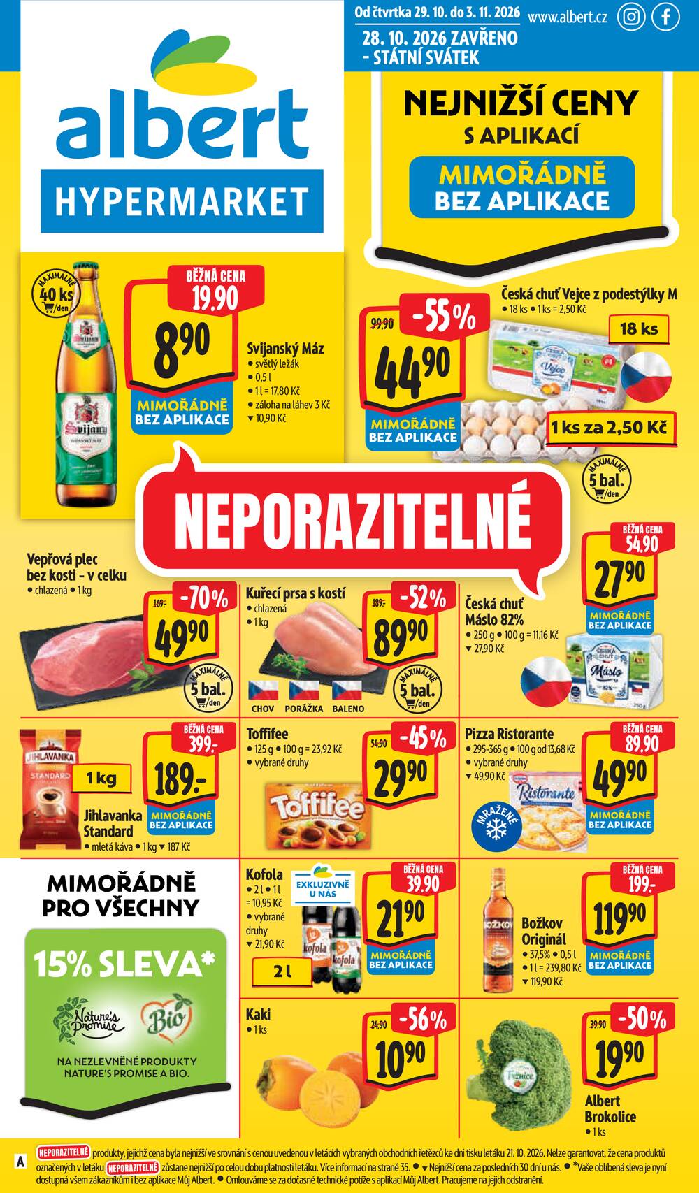 Albert  Hypermarket od 29.10. do 3.11.2026